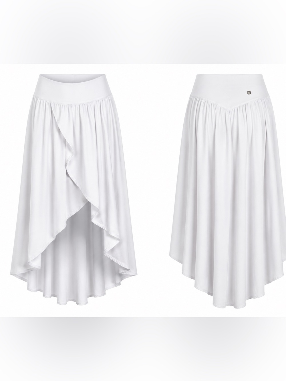 Healthyoga White Skort Hi-Lo Shorts Athleisure Women’s Med
